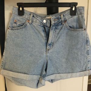 Top shop “mom” denim shorts